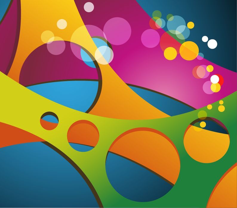 free vector Abstract Colored Vector Background